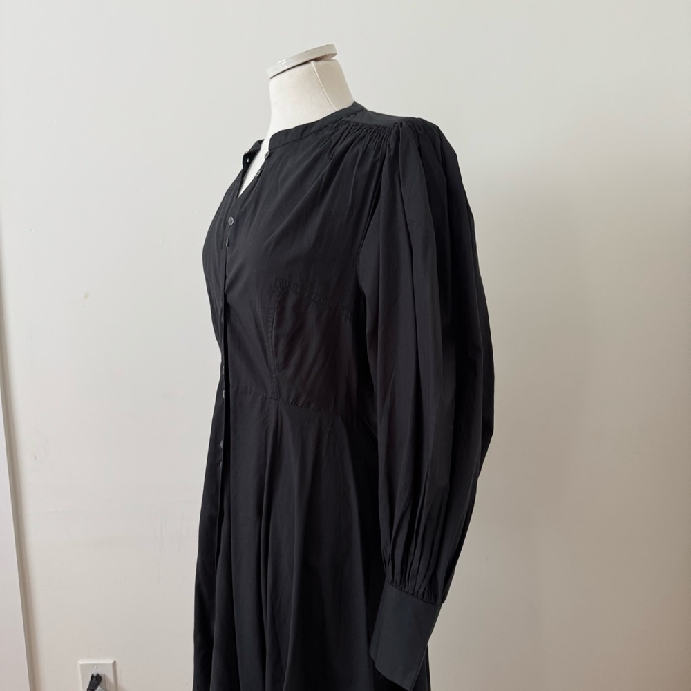 Doen Black Long Sleeve Button-Front Maxi Dress - Picture 3 of 9
